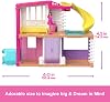 Barbie Mini BarbieLand Doll House Sets, Mini Dreamhouse with Surprise 1.5-inch Barbie Doll, Furniture & Accessories, Plus Elevator & Pool, 4Y+, HYF47