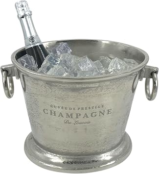 Deluxe 6 Litre Vintage Champagne & Prosecco Ice Bucket Large Antique-Style Royal Cooler for Parties, Weddings, Bar & Home Entertaining