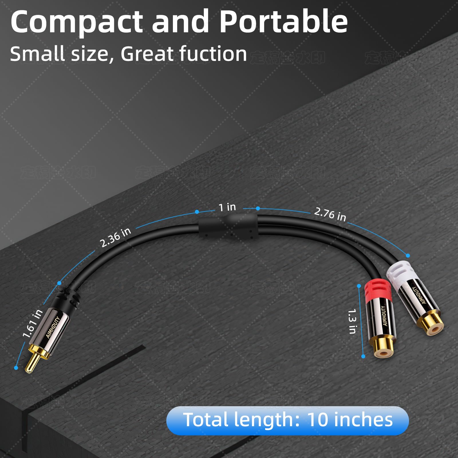 EasyULT 3.5mm Splitter Jack 1 Femmina a 2 Maschio Cavo Audio Splitter per Cuffie Mic, Cuffia EasyULT 3.5mm Splitter Jack 1 Femmina a 2 Maschio Cavo Audio Splitter per Cuffie Mic, Cuffia