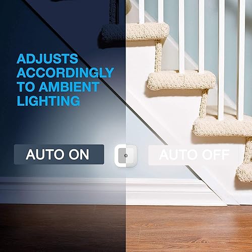 Miniatura 2 de Luz nocturna enchufable a la pared, sensor de luz del atardecer al amanecer, paquete de 4 luces nocturnas LED, luces nocturnas de pared adecuadas