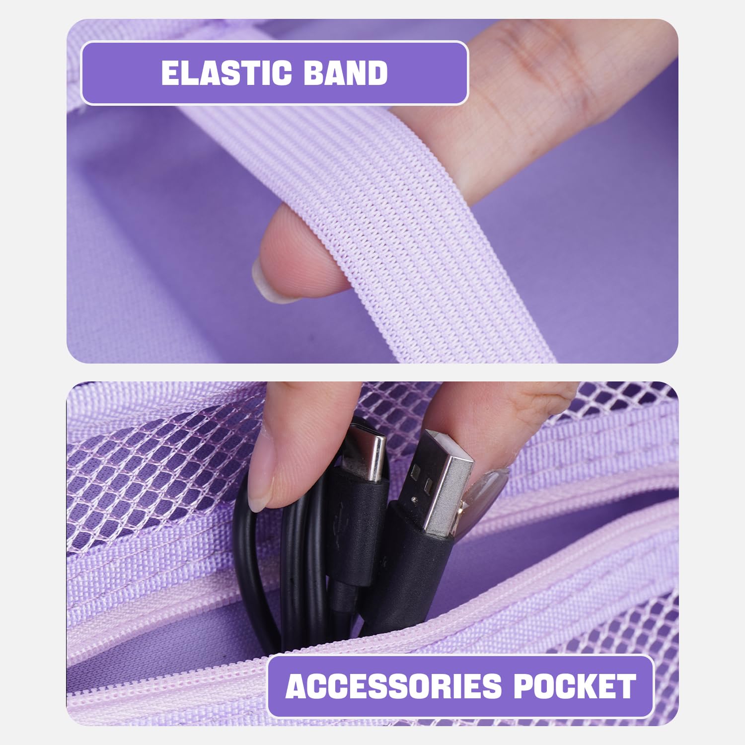 HESPLUS Travel Hard Case for RG353V/ RG35XX/ RG353VS Retro Handheld Game Console