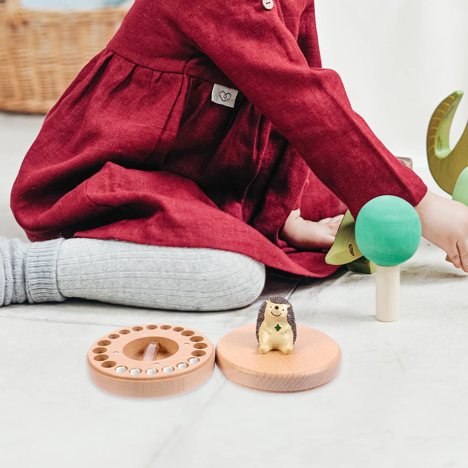 SOIMISS 1set Tooth Keepsake Box Handmade Deciduous Tooth Holder Organizer for Childhood Memories Storage for Newborns and Toddlers