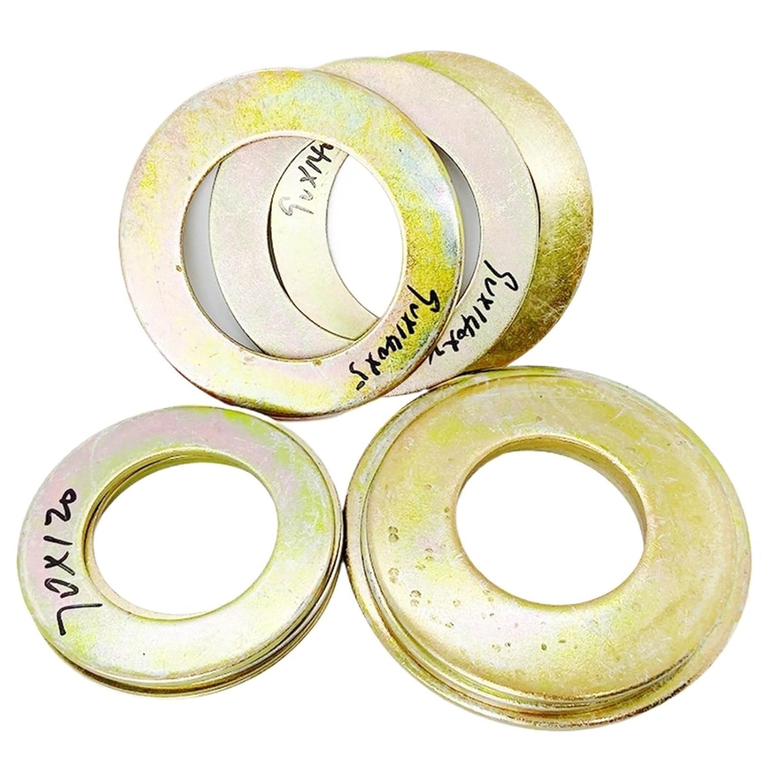 10pcs Excavator Bucket Shaft Bucket Pin Bucket Thin Steel Sheet Iron Gasket Enlarged Round Metal Wear-Resistant Shaft Washer(55X90X2 10PCS)