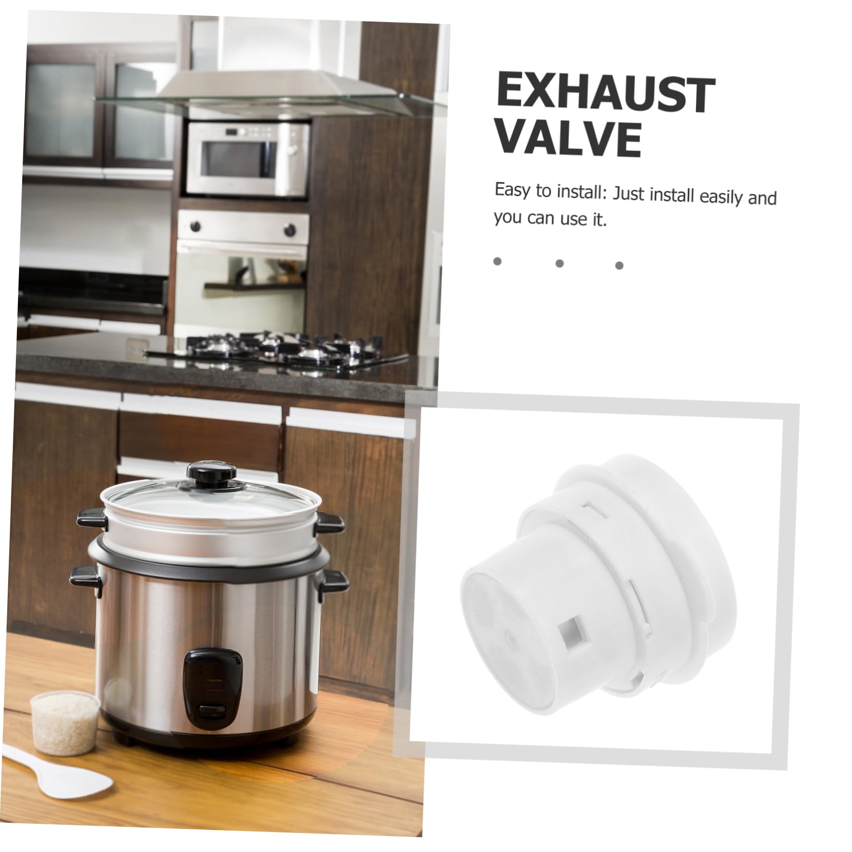 Angoily Rice Cooker Accessories Cookers Kitchen Sealing Valve Replacement Stainless Gasket Rice-cooker Cooker Accessory Rice Cooker Parts Pressure Cooker Parts White Plastic