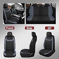 Vista 19 de CAROMOP Breathable Car Seat Cover 2 Front Seats, 3D Air Mesh Cloth Seat Covers for Cars, Universal Fit Automotive Car Interior Covers for SUV Vans