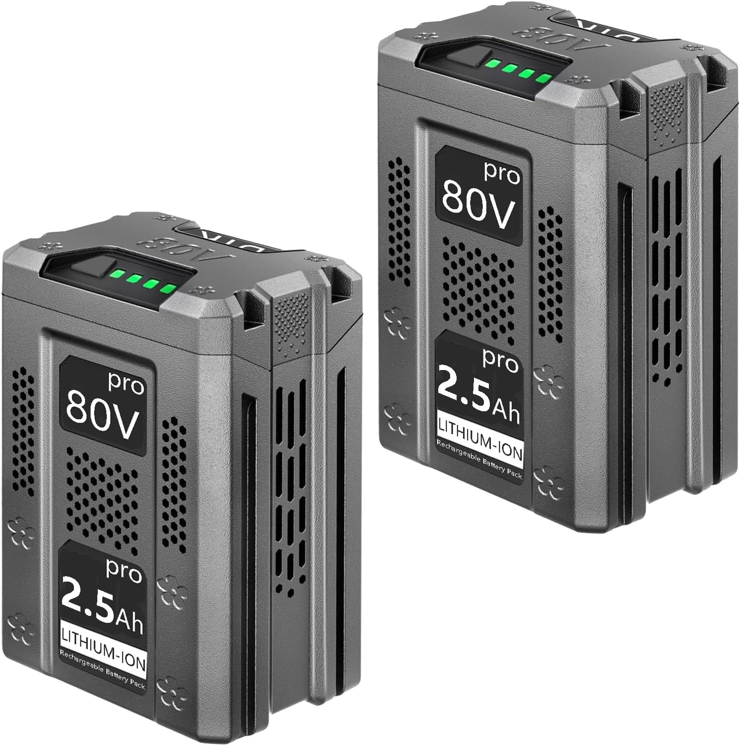 DTK 2Packs Replacement for Greenworks 80V 2.5Ah Battery ED80L00, TL80L00, ST80L210 Cordless Power Tools