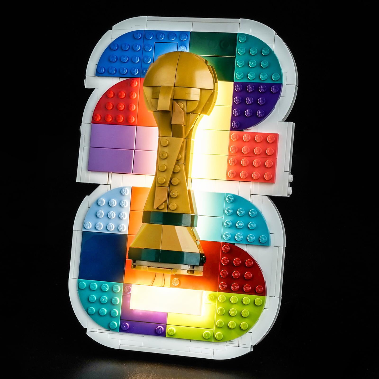 Light Kit Compatible with Lego 43032 FIFA World Cup 2026 Official Emblem (No Model), Decoration Lighting Set Compatible with Lego FIFA World Cup 2026 Official Emblem Blocks Model โ image 1