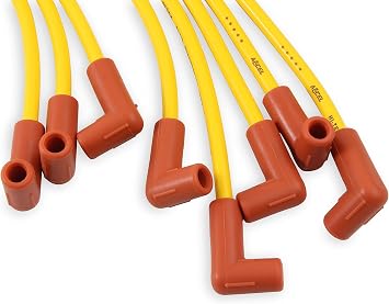 ACCEL 4048 Spark Plug Wire Set - 8mm - Yellow with HEI Stock Style Boots