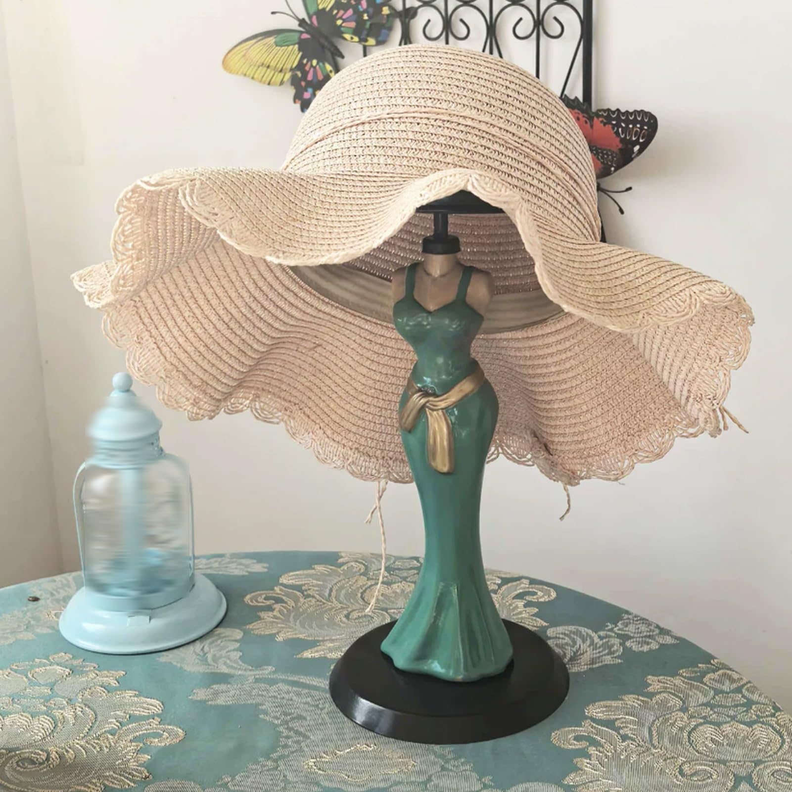 Expositor de Gorras, Organizador de Mesa para Gorras, Base de 15 Cm, PequeñO Soporte para Pelucas Expositor Elevado para Joyas