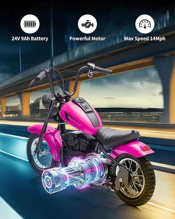 24V Motorcycle,Electric Dirt Bike for Kids