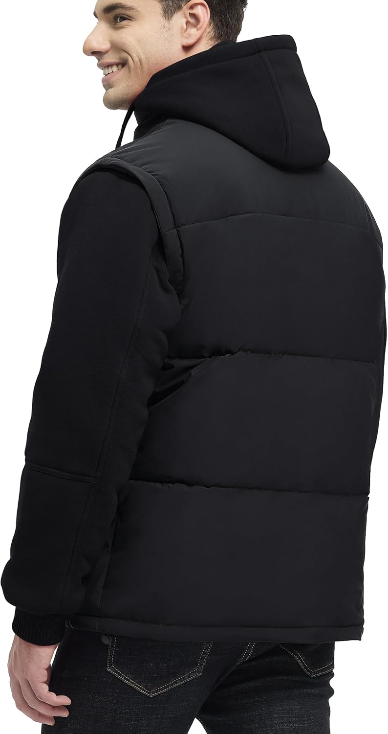 Winter Coats For Men Winter Jackets Water Resistant Warm Thicken Insulated Hooded Windproof Coat - Image 3