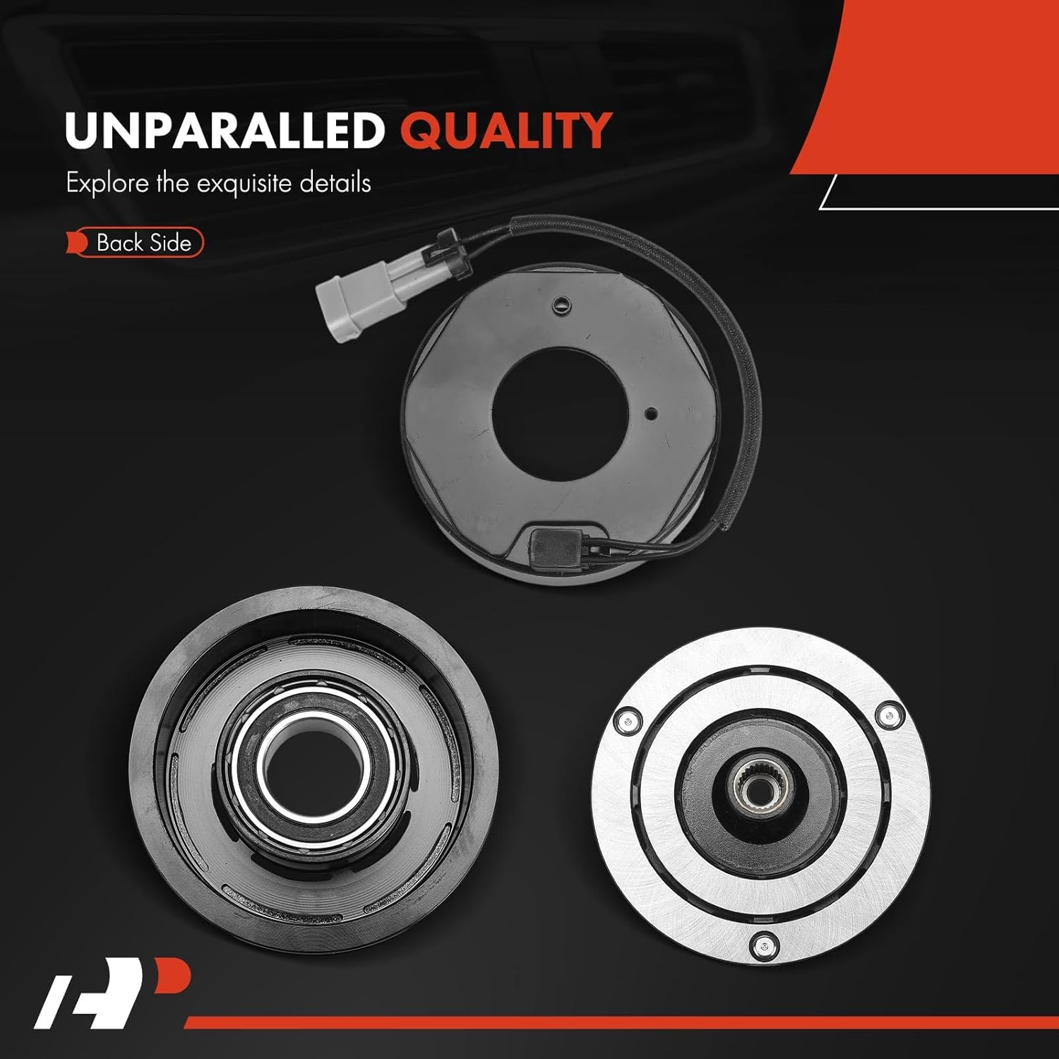 A-Premium Air Conditioner AC Compressor Clutch Kit Compatible with Chevrolet Silverado 2500 HD Classic 2007, Express 3500 2009 & GMC Sierra 1500 2003-2011, Savana 2500 3500 2009 & Hummer H1 2006