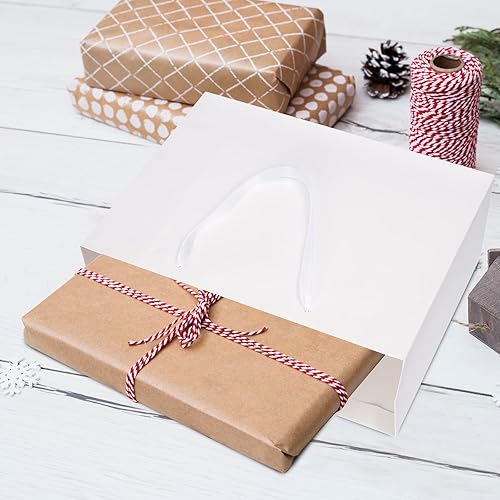 Vista 50 de 15.7" Extra Large Black Gift Bags for Presents with Tissue Paper & Ribbon Handles for Shopping, Small Business, Birthday Party, Baby Shower, Bridal