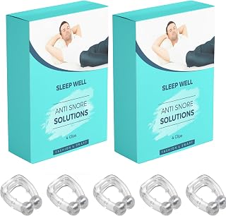 Anti-Snoring Nose Clips (6 pcs) – Comfortable Silicone & Adjustable Magnetic Snore Stoppers for Men & Women – Gently Reduces Snoring, Improves Breathing for Deep, Restorative Sleep Every Night