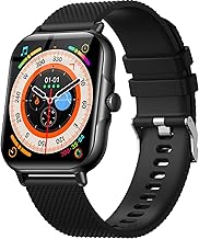 zaisia Smartwatch Men Women 1.85 Inch Fitness Watch with Sleep Heart Rate Monitor, Smart Watch with Message and Call Notification Function, IP68 Waterproof Fitness Tracker for Android iOS