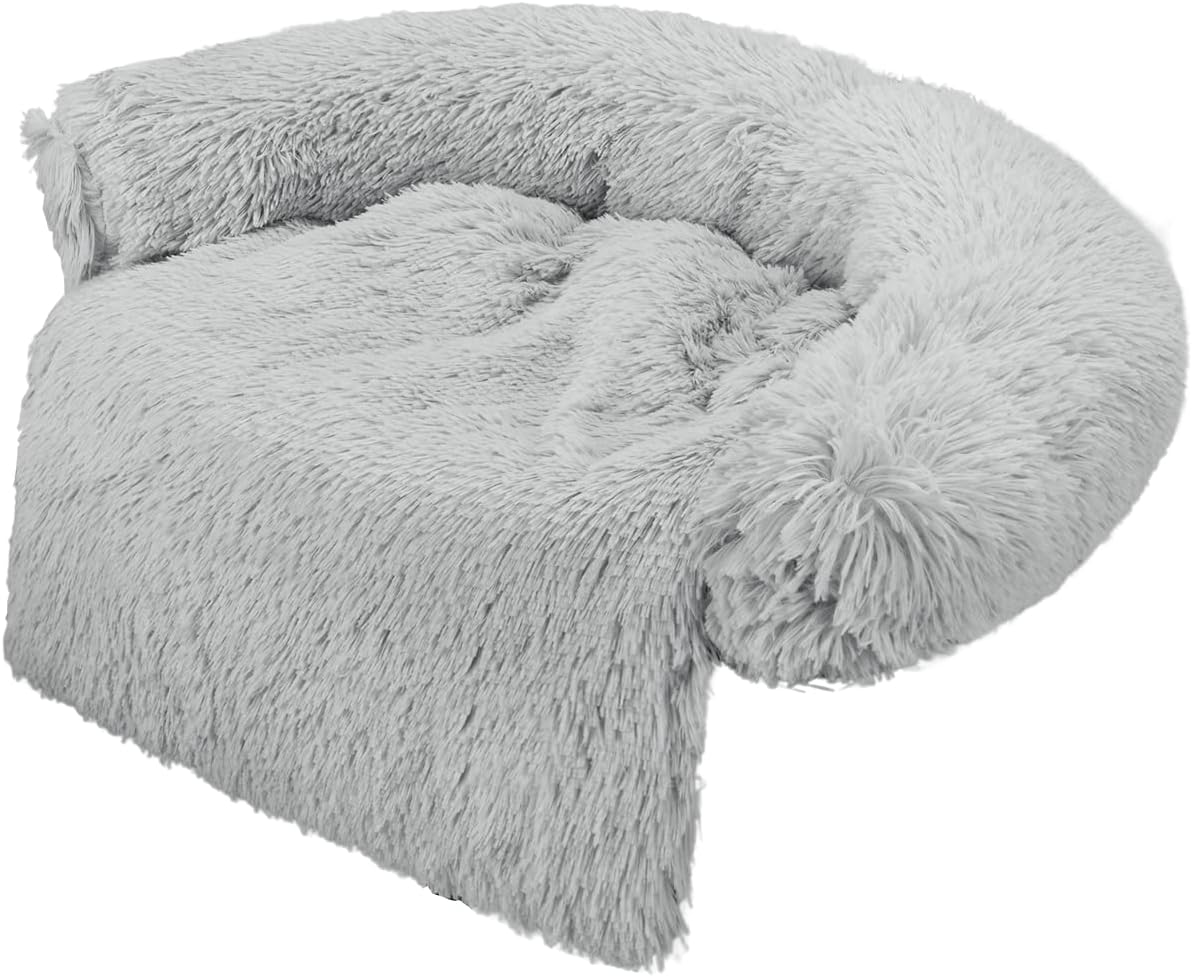 Zachte pluche hondenmat bank, M / L / XL / XXL / XXXL kalmerend hondenbed, wasbaar huisdierbed