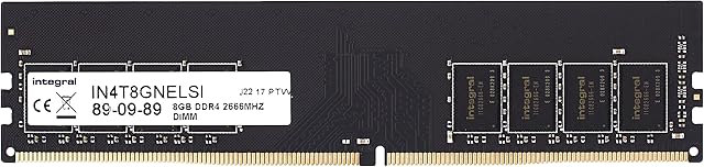 Integral 8GB DDR4 RAM 2666MHz SDRAM Desktop/Computer PC4-21333 memory