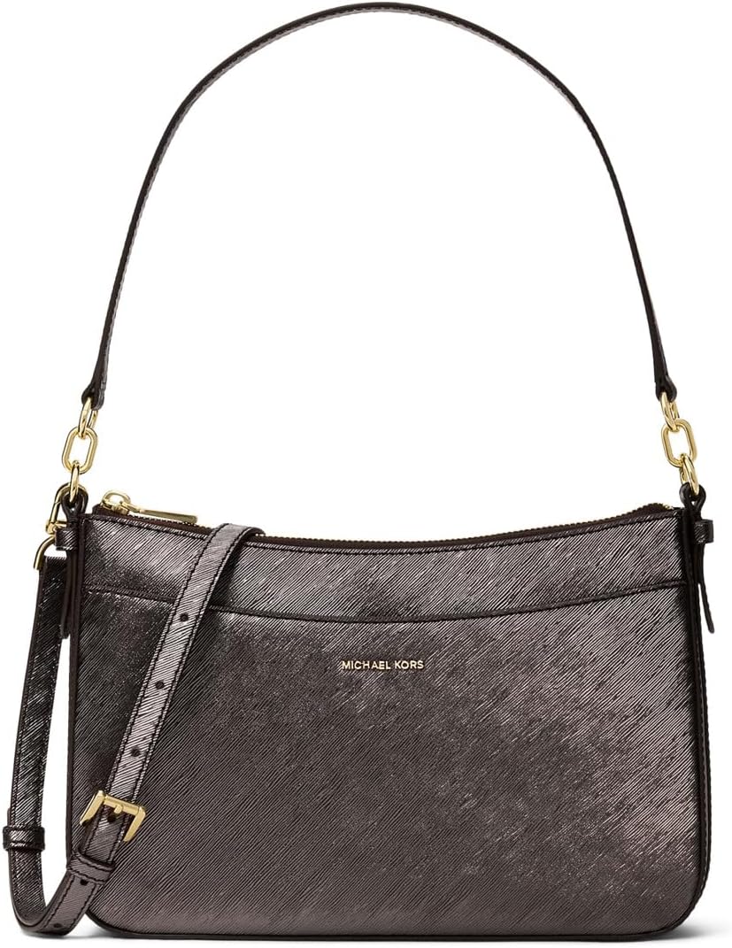 Michael Kors womens Jet Set Medium Top Zip Pochette Crossbody Bag