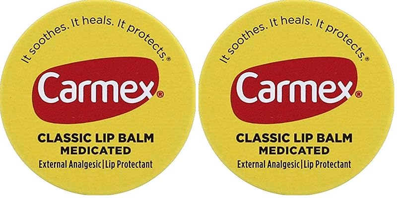Bálsamo labial Carmex em pote, 7 g, Pacote com 2