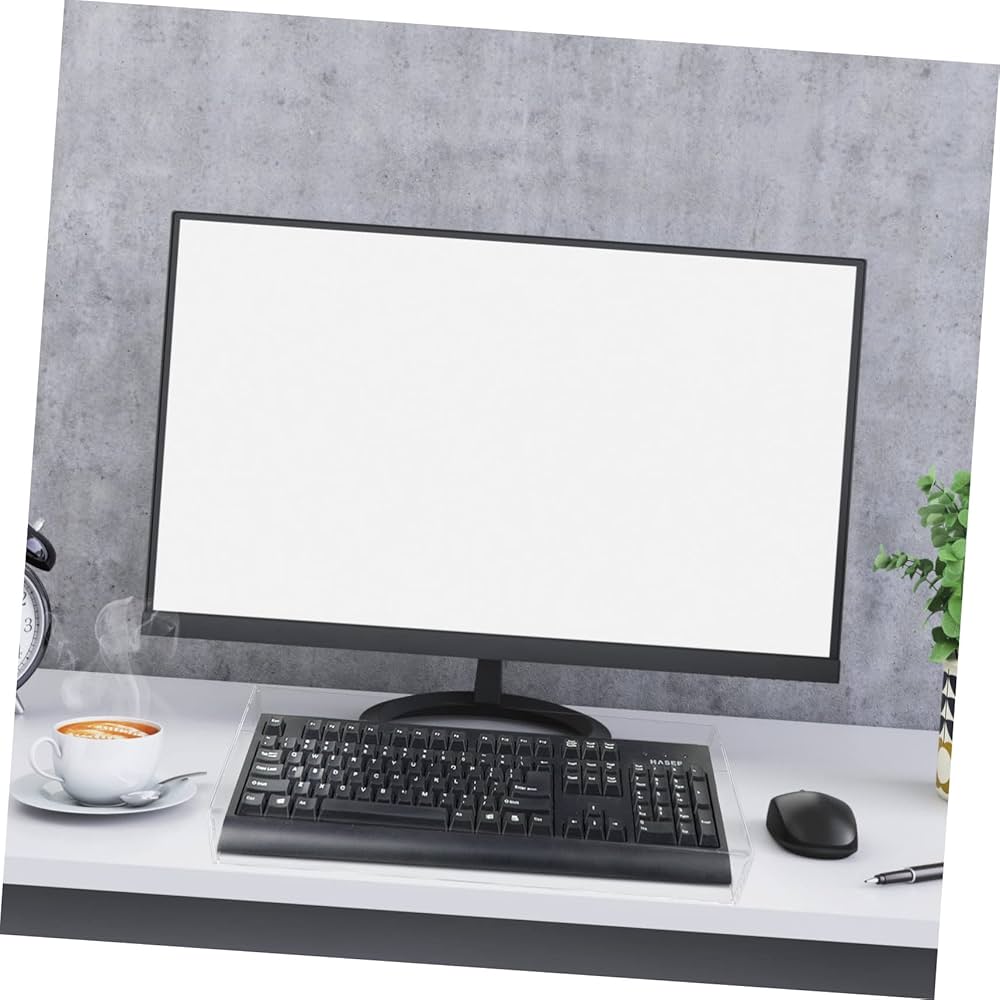 USEOSITY Clear Acrylic Keyboard Cover Protector Anti-Cat Keyboard