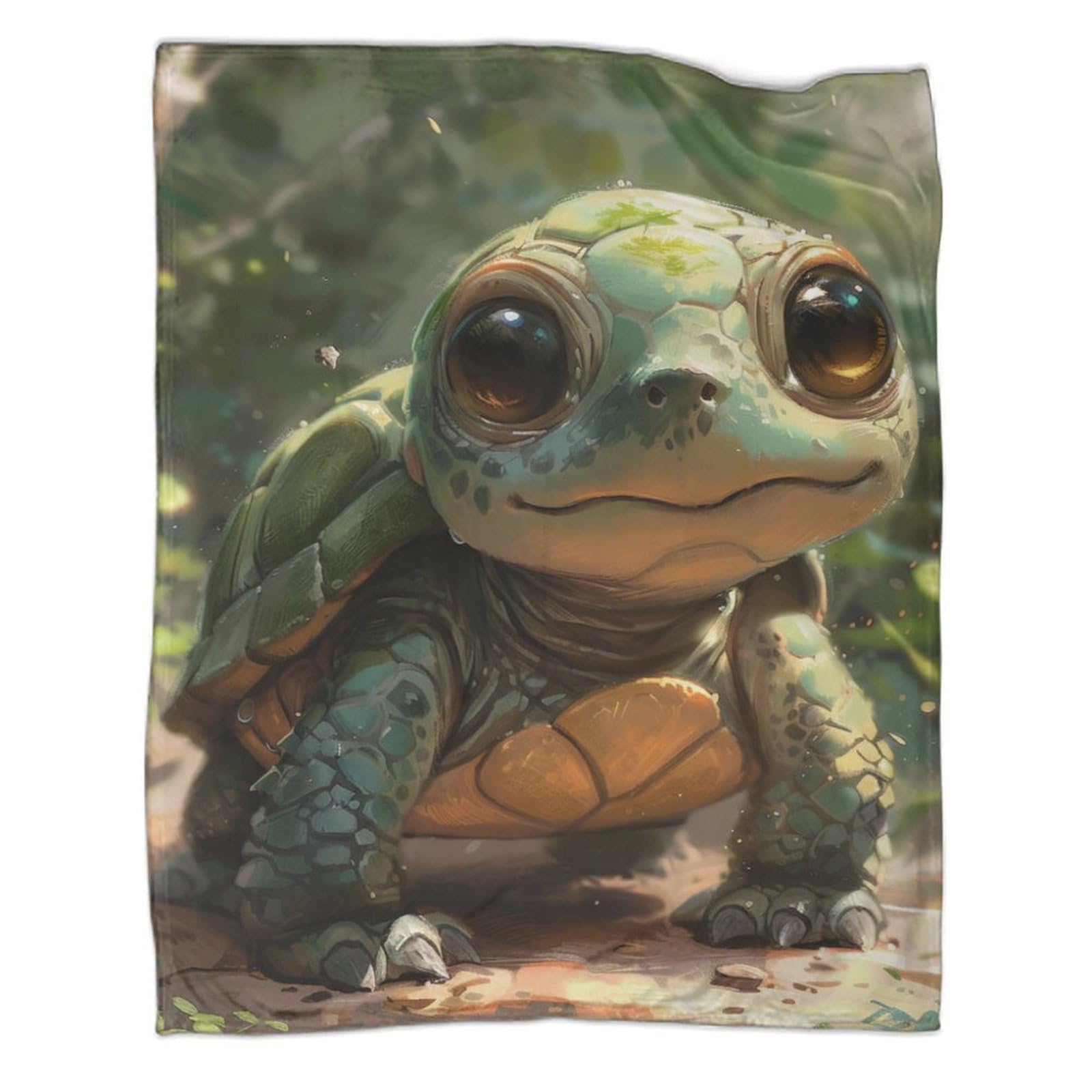 Couverture chaude tortue de mer 180x200 cm pour lit et salon