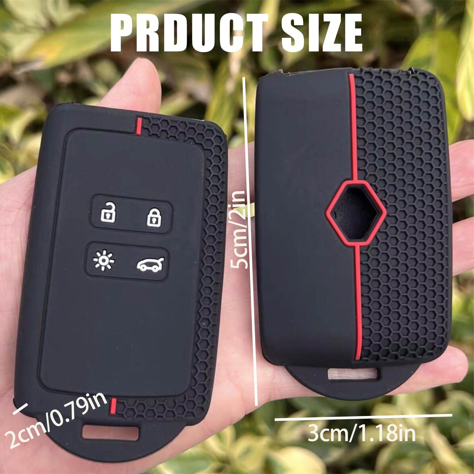 Custodia In Silicone Per Chiave Auto Renault - Compatibile Con Clio, Megane, Captur, Anti-Graffi, Nero - Foto 7