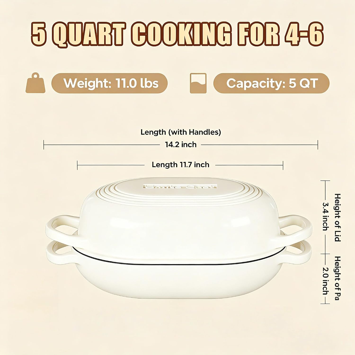 enameled cast iron dutch oven for bread baking - incl. sourdough bread-baking supplies like banneton bread-proofing basket - 5qt loaf cast iron bread oven pan& meatloaf pan with lid, sour sough tools, lame (cream white?