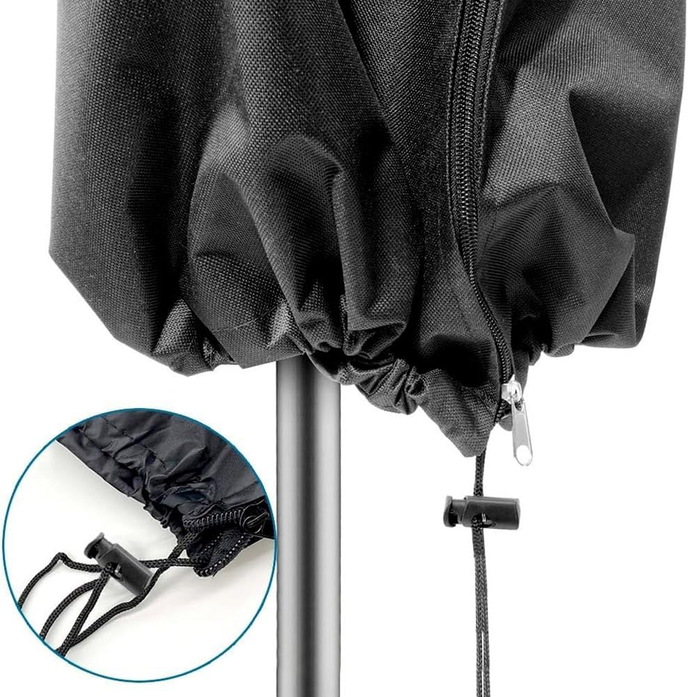 Umbrella Cover, Patio Cantilever Offset Umbrella Cover for Cantilever Parasol Outdoor Market Umbrellas Cover with Zipper Black 265x40/70/50cm, 240X57/57CM