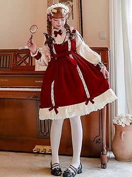 Amazon.co.jp: 衣舞cosゴスロリ ロリィタ メイド服 ロリータ