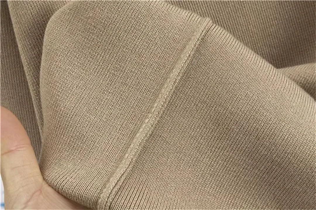 Elegante maglia a maniche lunghe da donna, set da 2 pezzi, pullover e maglione, con spacco, gamba lunga e larga