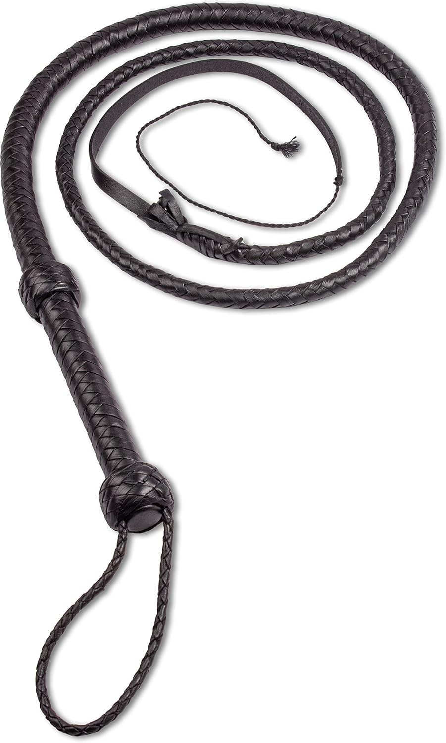 Whip with balanced handle for artistic whip artistry