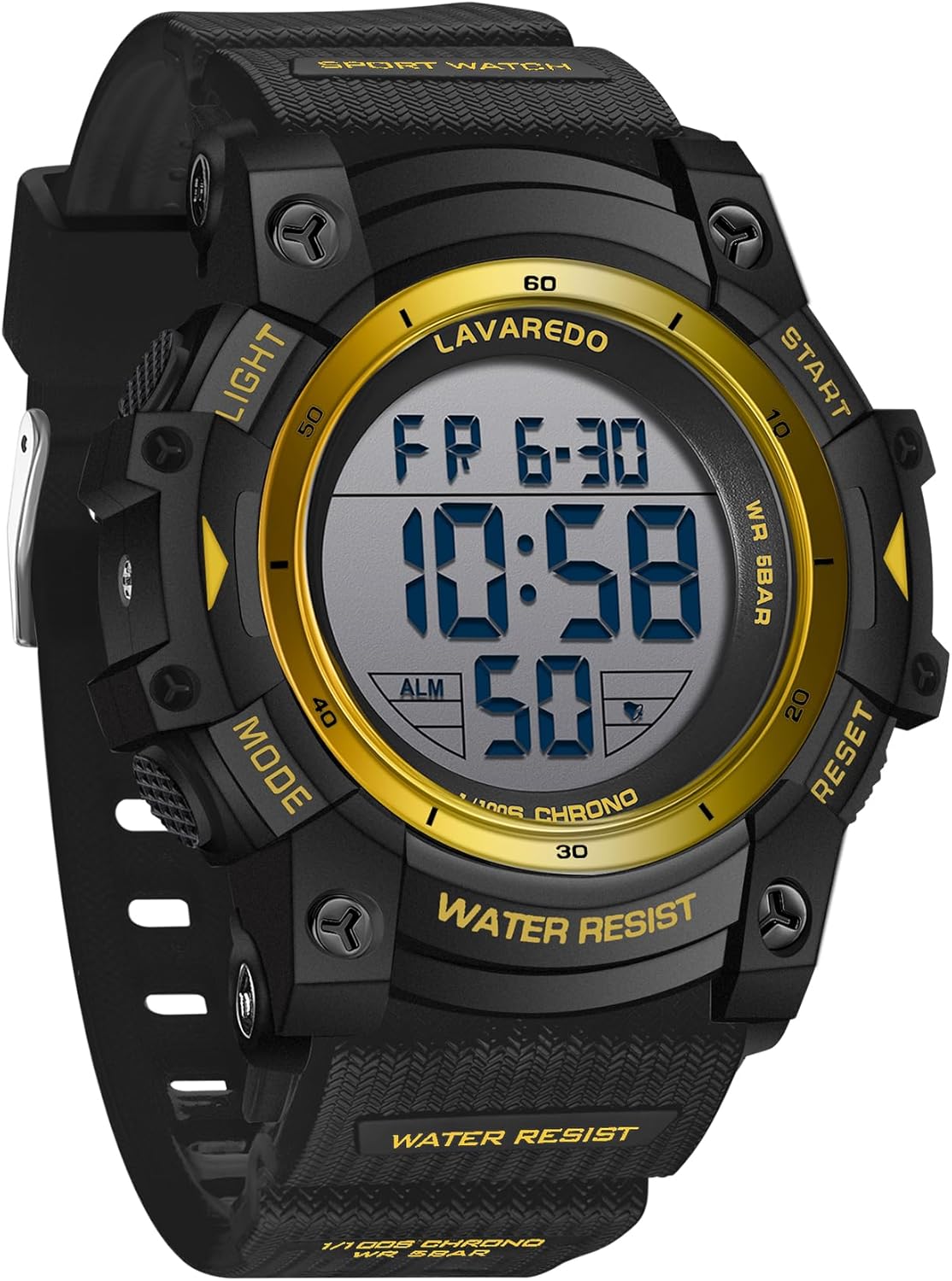 Men's Digital Watch Sports Outdoor Waterproof Watches for Men with LED Backlight Alarm Stopwatch Mens Watches Digital Chronograph Military Date