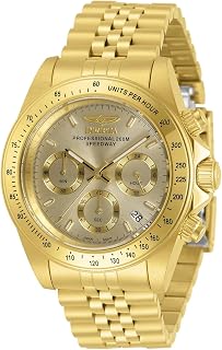 Men's 40mm Speedway Quartz Chronograph Watch with Stainless Steel Strap, Silver, Gold, 20 (Model: 30990, 30997)
