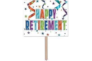 Beistle Happy Retirement Yard Sign