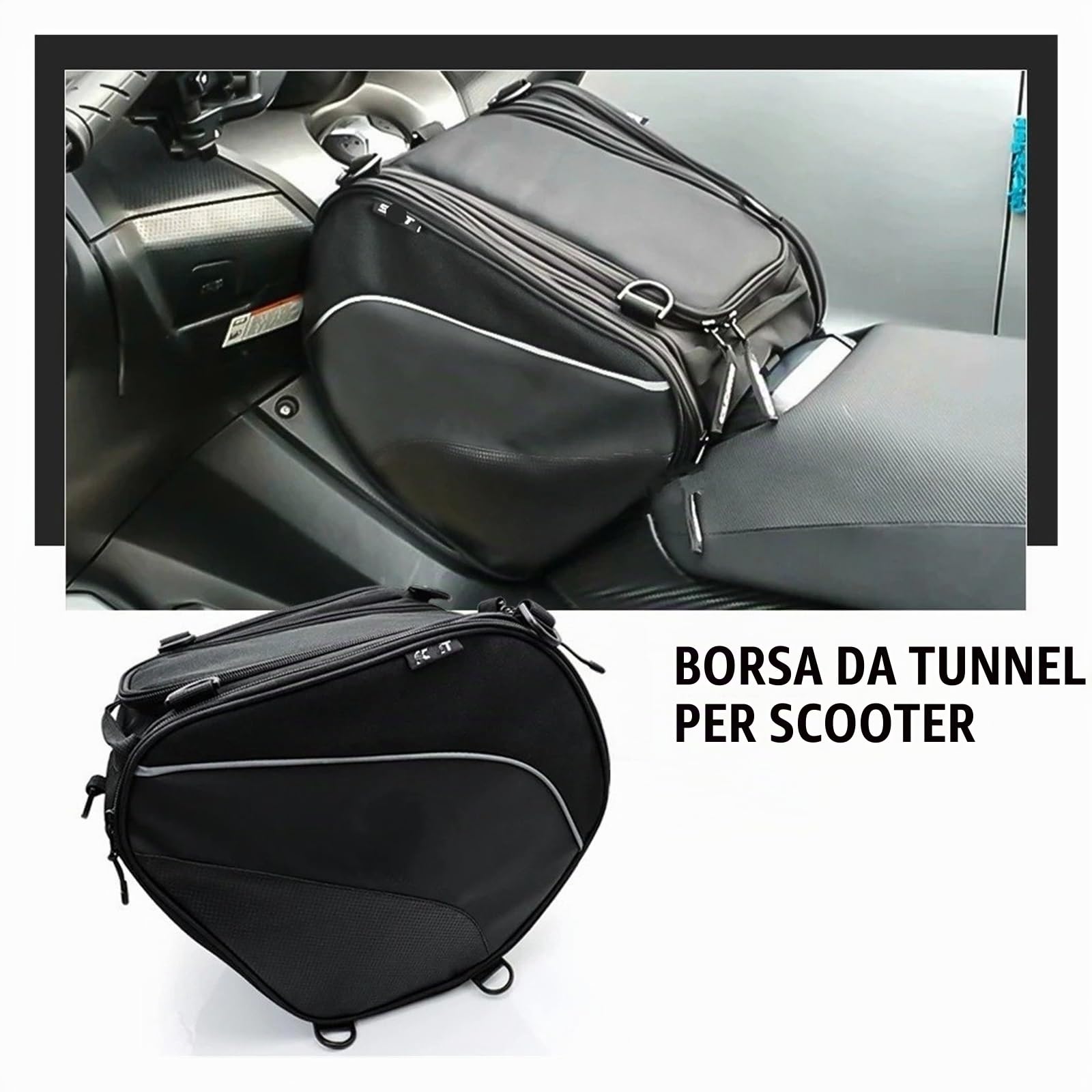 Moto Selle Bagagli Per Tmax530 Tmax560 Tmax 530 560 Per Xmax125 300 X-max125 300 Nmax 155 Nmax155 Borsa Tunnel Moto E Scooter Borsa Serbatoio Impermeabile Borse Attrezzi Motociclo Borse Serbatoio(Navi