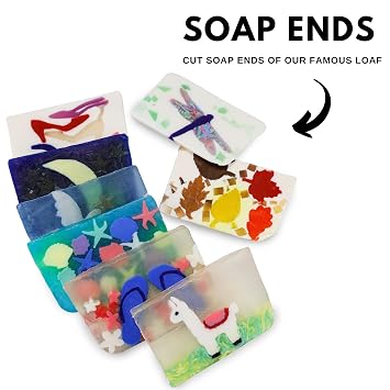 Primal Elements Soap Box Sampler - Mystery Box of a Variety of Unisex Bar Soap (GRABBAG) - Unique Designs, Rich Lathering, Moisturizing, and Wonderful Scented Glycerin Soaps
