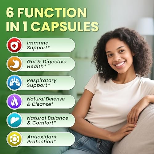 Miniatura 6 de Aceite de orégano con aceite de semilla negra, cápsulas de aceite de orégano orgánico 99% Carvacrol 5 en 1, vitamina D3Epimienta negra para