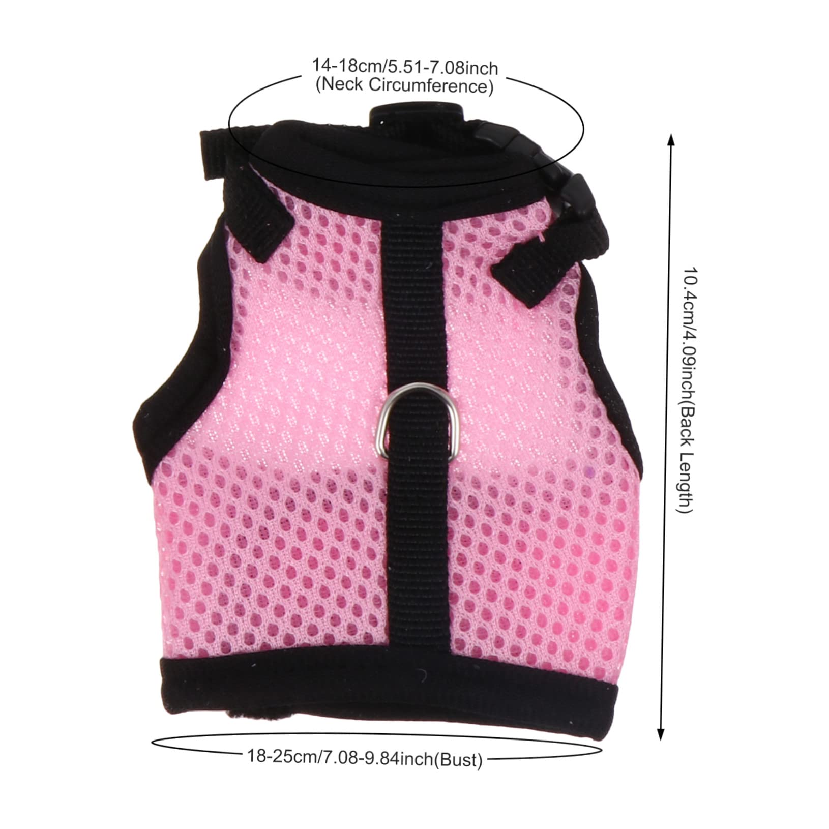 Mipcase Outdoor Rabbit Vest Harness 4 Pack Small Pet Harness Leash Mesh No Fading