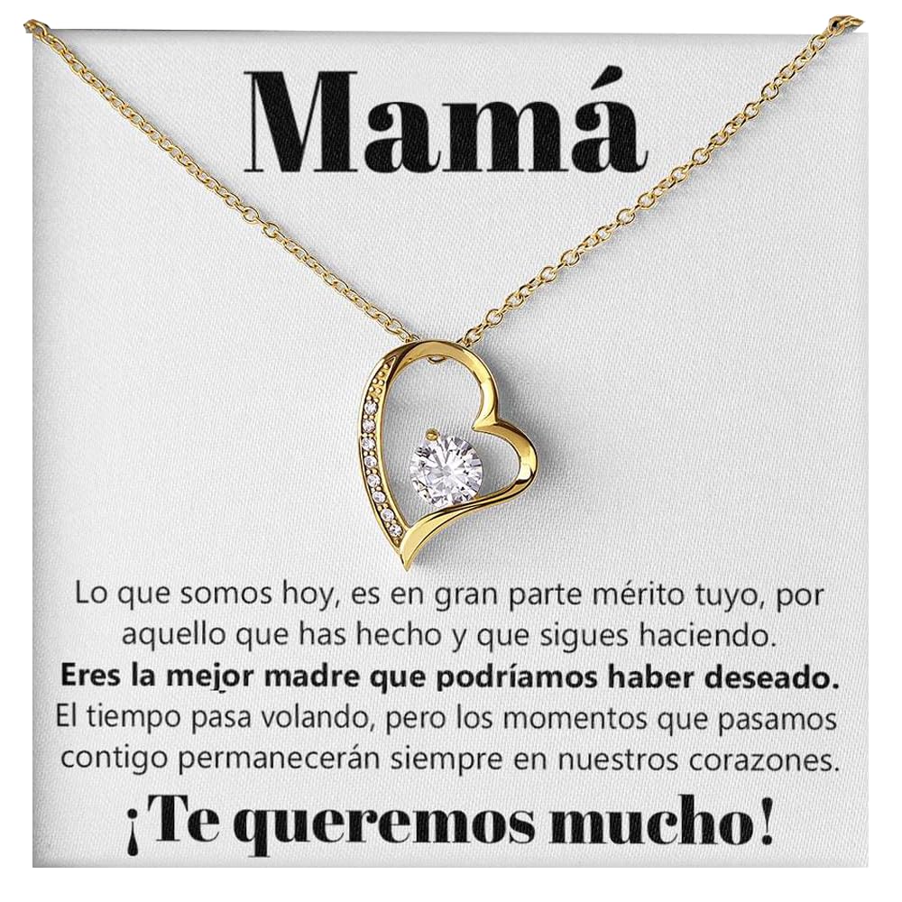 Bramart Collar Mujer Mamá, Oro Plata - Ideas de Regalos para ella para el Día de la Madre, Cumpleaños o Navidad - Estuc…