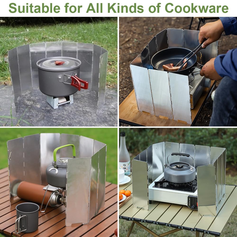 Réchaud de camping en titane pare-brise design efficace
