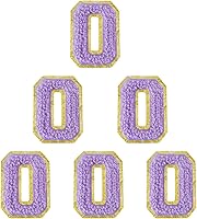 Vista 98 de 6 piezas de parches de letras de chenilla autoadhesivas, parches de letras preppy de 2 pulgadas para bolsos, ropa y sombreros, grandes pegatinas