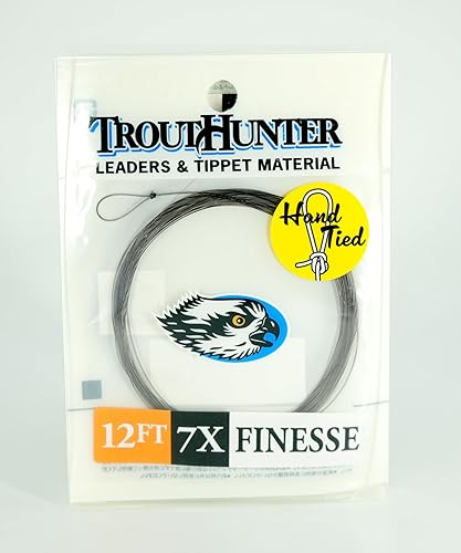 TroutHunter Finesse Taper Fly Fishing Leader 12ft W/Perfection Loop