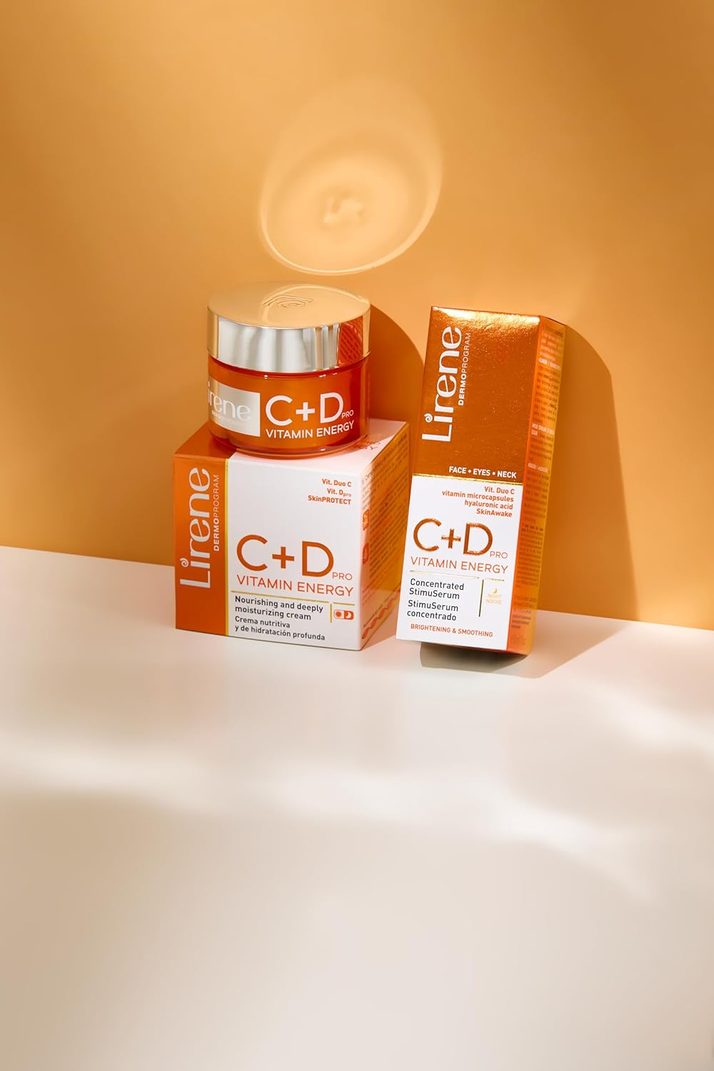 Lirene C + D pro VITAMIN ENERGY. Concentrated StimuSerum. Day/Night. Face, Eyes, Neck. 1 FL OZ