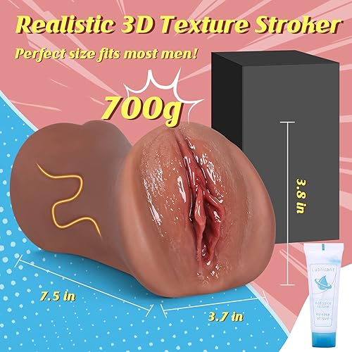 Miniatura 7 de Juguetes sexuales de coño de bolsillo 2 en 1 para hombres  Muñecas sexuales realistas con vagina texturizada realista 3D vagina apretada de 75