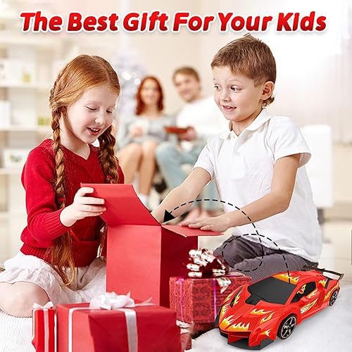 Miniatura 6 de Bloolilies Auto a control remoto para niños y niñas de 4 a 7 años de 8 a 12 años, regalos de cumpleaños de Pascua, rojo, amarillo, rosa, autos a