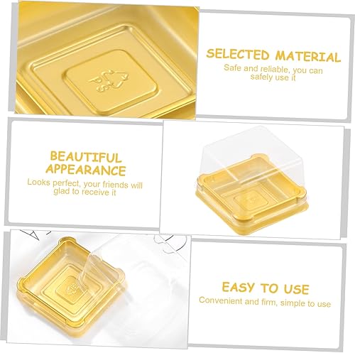 Miniatura 3 de Hemoton 50pcs Contenedores Para Postres Tarta Contenedor De Pastel De Boda Soporte De Sandwich Contenedor De Tarta Porta Tarta Tazas De Postre Con