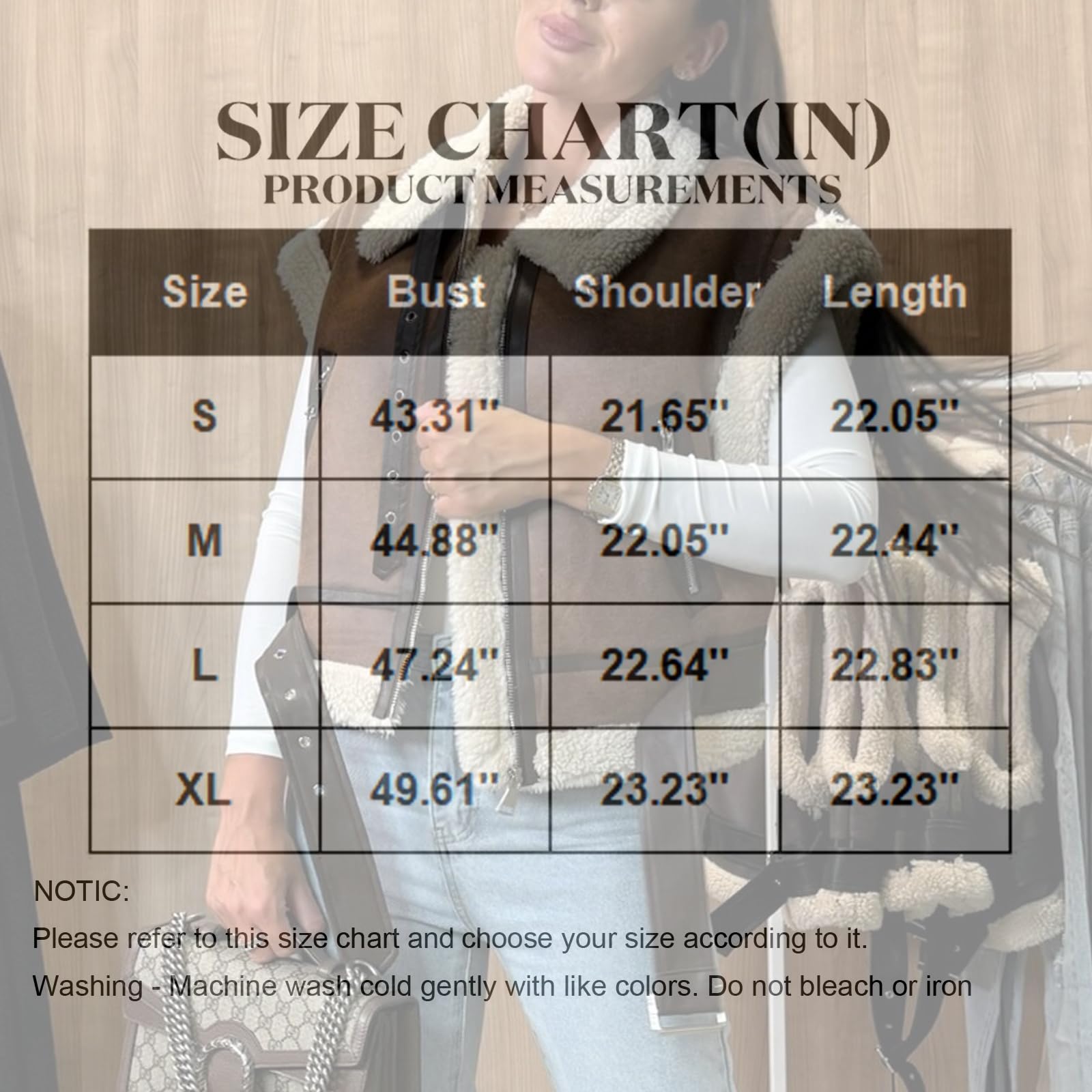 Generisch Ärmellose Weste Damen Kurz Lederjacke Damen Teddy Winterjacke Warm Bomberjacke Kunstleder Motorrad Jacke Vintage Übergangsjacke Elegant Revers Kunstlederjacke Mit Gürtel Motorradjacke