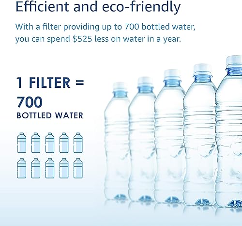Miniatura 6 de Waterdrop Filtro de agua para grifo, repuesto para filtro Brita, sistema de filtración de agua del grifo 36311, filtros de repuesto Brita, cromo de