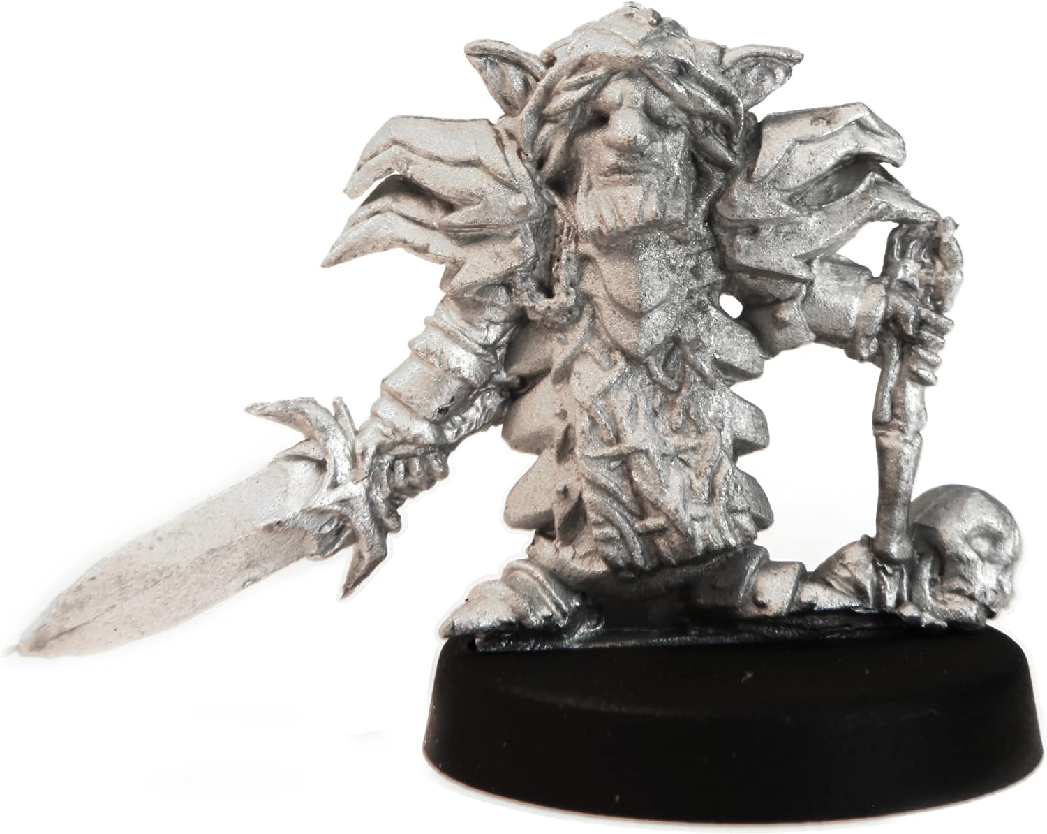 Stonehaven Gnome Deathknight Miniature - 20mm Lead-Free Pewter Figure, 28mm Scale, Unpainted, Made in USA