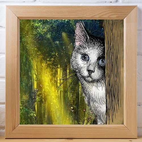 Miniatura 4 de Sellos transparentes de fondo de gato para hacer tarjetas, sellos de goma transparente de animales de gato para decoración de tarjetas navideñas,